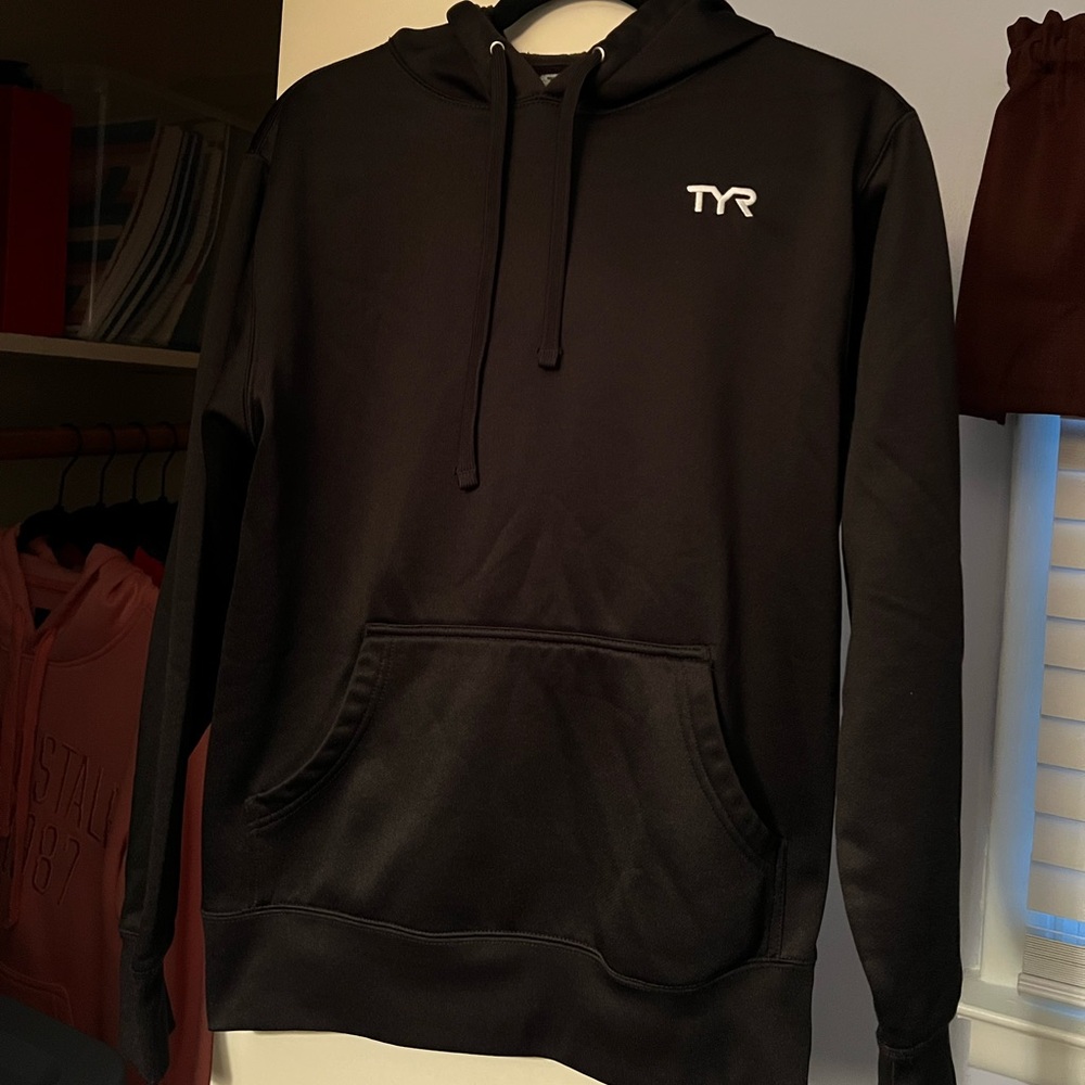 Black TYR Hoodie, Unisex Size Small!